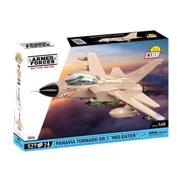 Termékkép a dobozról -COBI-5854 – Panavia Tornado GR.1 „MiG Eater” – Öbölháborús vadászbombázó – 100% kompatibilis minden más kedvelt márkával