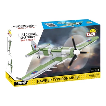 Termékkép a dobozról -COBI-5864 - Hawker Typhoon Mk.IB brit vadászbombázó – 100% kompatibilis minden más kedvelt márkával