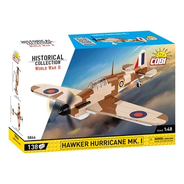 Termékkép a dobozról -COBI-5866 - Hawker Hurricane Mk.I brit vadászgép – 100% kompatibilis minden más kedvelt márkával