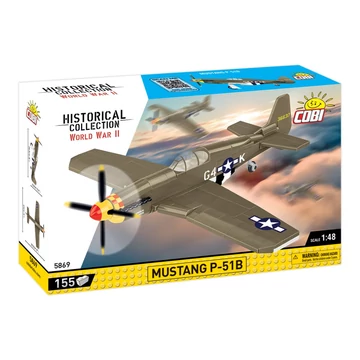 Termékkép a dobozról -COBI-5869 - Mustang P-51B amerikai vadászgép – 100% kompatibilis minden más kedvelt márkával