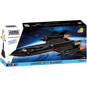 Termékkép a dobozról -COBI-5890 – Lockheed SR-71 Blackbird – Executive Edition – 100% kompatibilis minden más kedvelt márkával