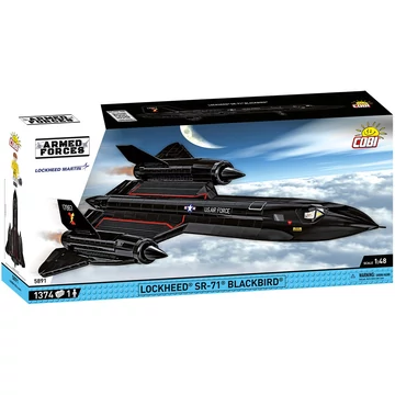 Termékkép a dobozról -COBI-5891 – Lockheed SR-71 Blackbird – 100% kompatibilis minden más kedvelt márkával