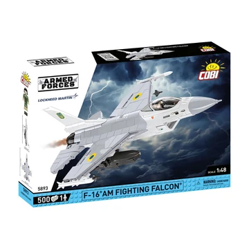 Termékkép a dobozról -COBI-5893 – F-16AM Fighting Falcon – NATO vadászgép – 100% kompatibilis minden más kedvelt márkával