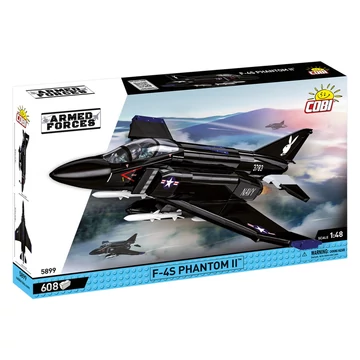 Termékkép a dobozról -COBI-5899 – F-4S Phantom II 'Black Bunny' – Tesztrepülő – 100% kompatibilis minden más kedvelt márkával