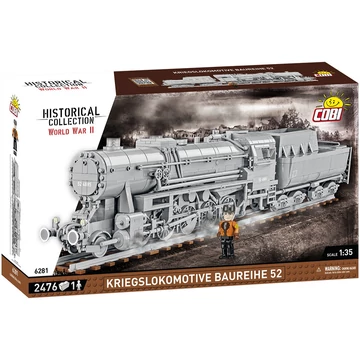 Termékkép a dobozról - COBI® 6281 Kriegslokomotive Baureihe 52 gőzmozdony építőjáték