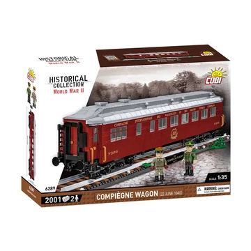Termékkép a dobozról - COBI 6289 - Compiègne Wagon 1940 vasúti kocsi építőjáték