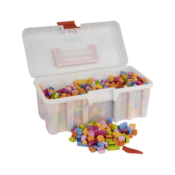 Termékkép a dobozról - Q-BRiCKS® | 750 db-os vegyes építőkocka készlet vidám virág színekben (alapkockák)