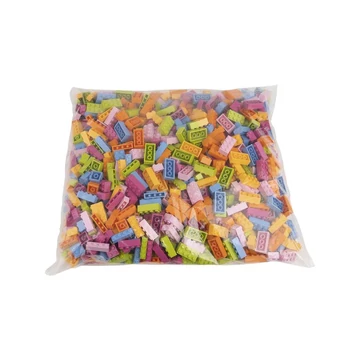 Termékkép a dobozról - Q-BRiCKS® | 1000 db-os vegyes építőkocka készlet vidám színekben | elsősorban óvodáknak (alapkockák)