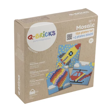 Termékkép a dobozról - Q-BRiCKS® | Légi járműves készségfejlesztő mozaik építőjáték készlet