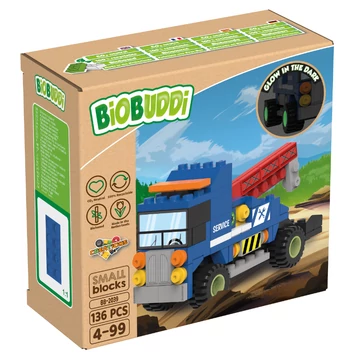 Termékkép a dobozról - BiOBUDDi® BB-2039 | bio építőjáték | Vontató kamion