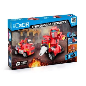 Termékkép a dobozról - CaDA® C52009W - Ferman 2 az 1-ben robot vagy tűzoltóautó