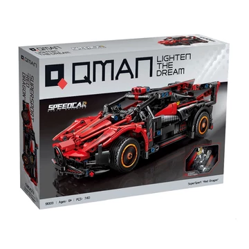 Termékkép a dobozról - QMAN® 91003 - Vörös Sárkány sportautó