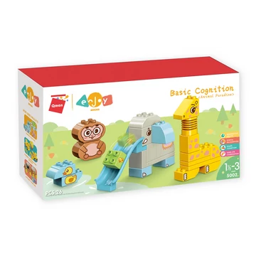 Termékkép a dobozról - QMAN® 5002 Enjoy Bricks - Állati paradicsom – kicsiknek