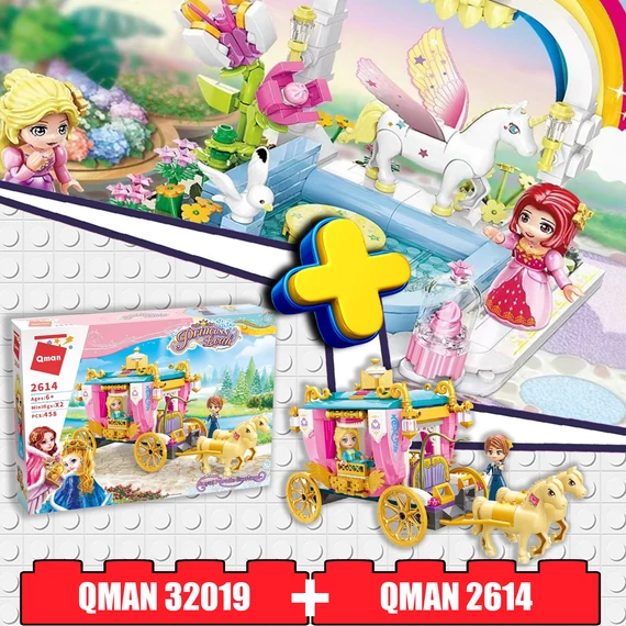 QMAN Lányos építőjáték csomag