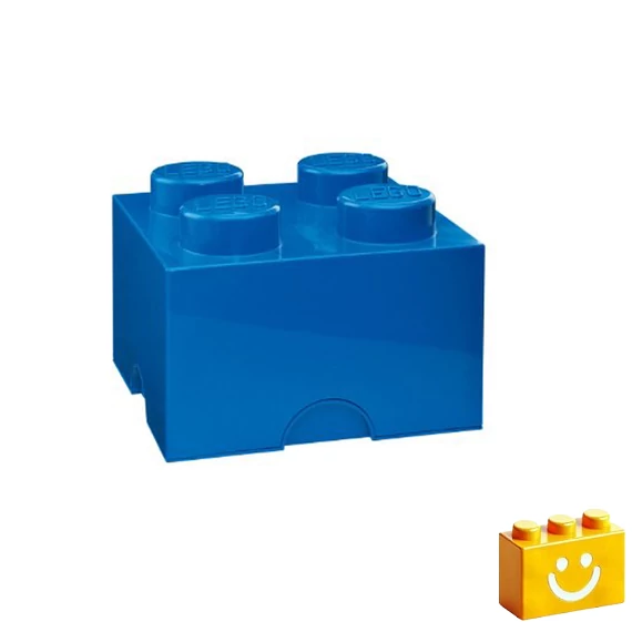 Termékkép a dobozról - LEGO® Kiegészítő - Tároló kocka 4-es kék