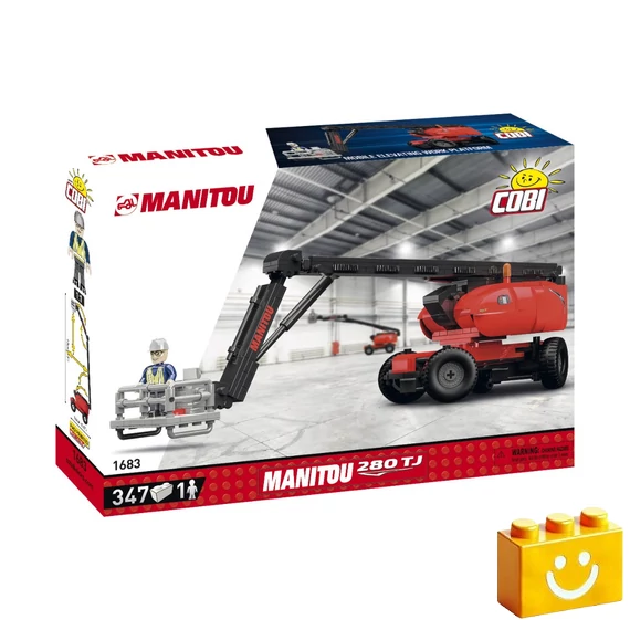 Termékkép a dobozról -COBI-1683 – Manitou 280 TJ munkagép – 100% kompatibilis minden más kedvelt márkával