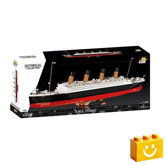 Termékkép a dobozról - COBI 1686 - R.M.S. Titanic – 1:300 méretarány - 100% kompatibilis minden más kedvelt márkával