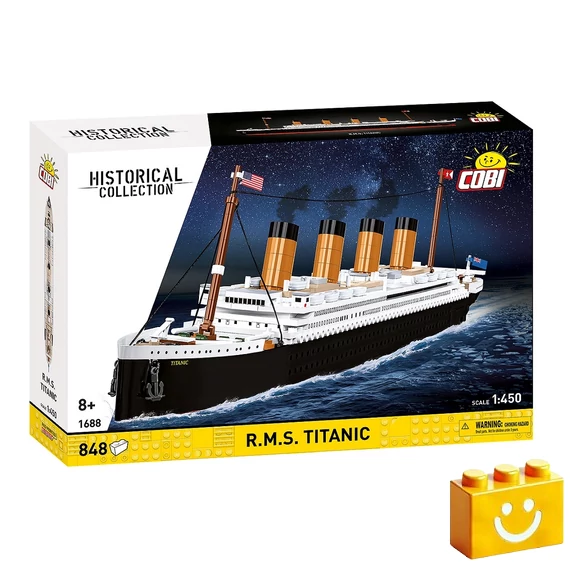 Termékkép a dobozról - COBI 1688 - R.M.S. Titanic - 1:450 méretarány - 100% kompatibilis minden más kedvelt márkával