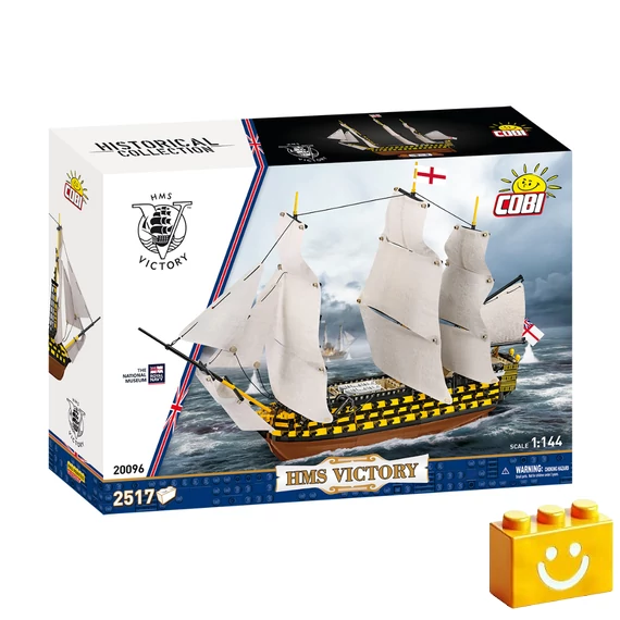 Termékkép a dobozról - COBI 20096 - HMS Victory hadihajó építőjáték - 100% kompatibilis minden más kedvelt márkával