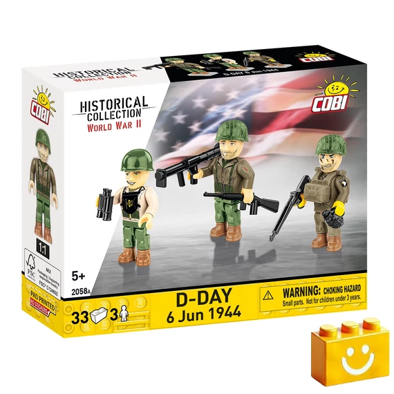 Termékkép a dobozról -COBI-2058 - D-nap 1944. június 6. Figurakészlet - 100% kompatibilis minden más kedvelt márkával