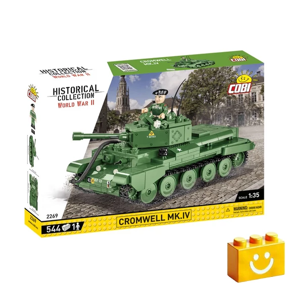 Termékkép a dobozról -COBI-2269 – Cromwell Mk. IV Harckocsi – 100% kompatibilis minden más kedvelt márkával