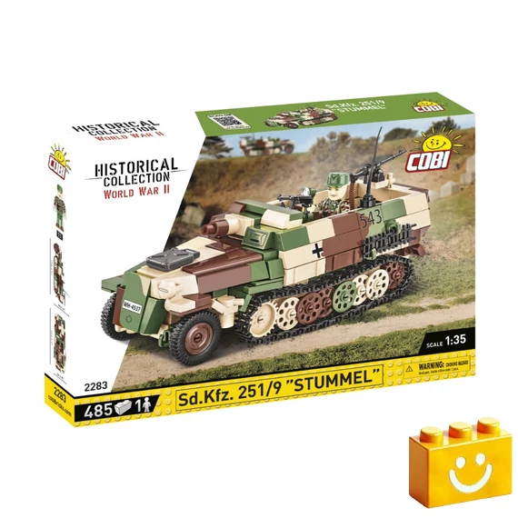 Termékkép a dobozról -COBI-2283 – Sd.KFZ. 251/9 "STUMMEL" – 100% kompatibilis minden más kedvelt márkával