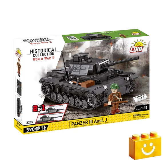 Termékkép a dobozról -COBI-2289 – Panzer III Ausf. J – 100% kompatibilis minden más kedvelt márkával