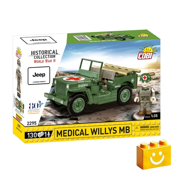 Termékkép a dobozról -COBI-2295 – Willys MB Mentő – 100% kompatibilis minden más kedvelt márkával