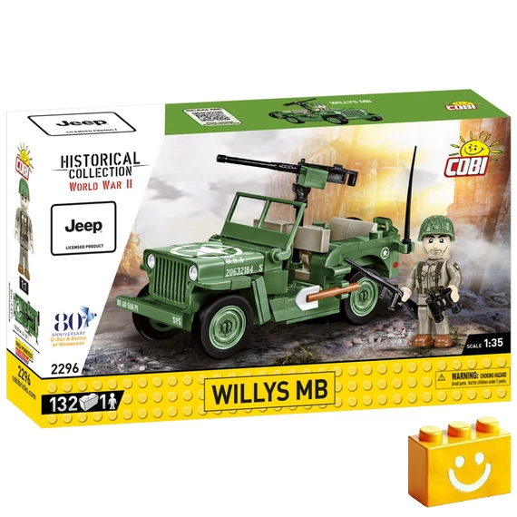 Termékkép a dobozról -COBI-2296 – Willys MB – 100% kompatibilis minden más kedvelt márkával