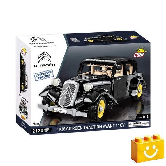 Termékkép a dobozról -COBI-24336 – 1938 Citroën Traction Avant 11CV – Executive Edition – 100% kompatibilis minden más kedvelt márkával