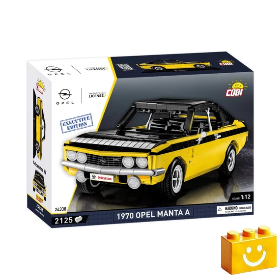 Termékkép a dobozról -COBI-24338 – 1970 Opel Manta A – Executive Edition – 100% kompatibilis minden más kedvelt márkával