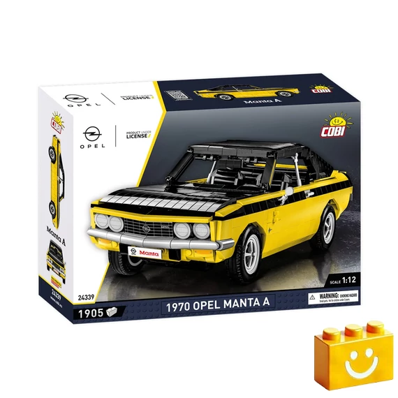 Termékkép a dobozról -COBI-24339 – 1970 Opel Manta A – 100% kompatibilis minden más kedvelt márkával