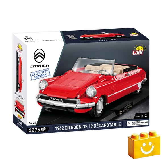 Termékkép a dobozról -COBI-24346 – 1962 Citroën DS 19 Décapotable – Executive Edition – 100% kompatibilis minden más kedvelt márkával