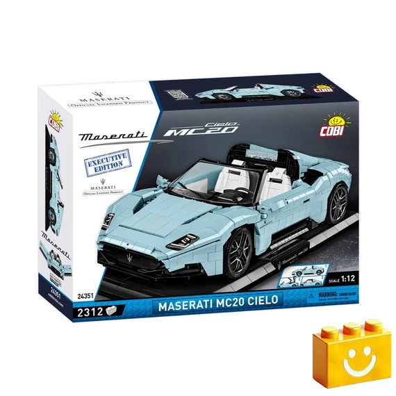 Termékkép a dobozról -COBI-24351 – Maserati MC20 Cielo – Executive Edition – 100% kompatibilis minden más kedvelt márkával