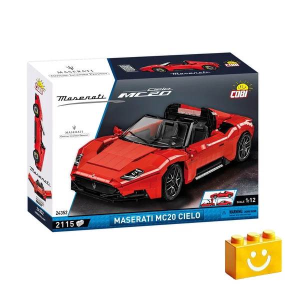 Termékkép a dobozról -COBI-24352 – Maserati MC20 Cielo – 100% kompatibilis minden más kedvelt márkával