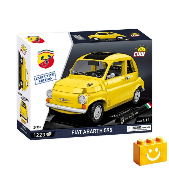 Termékkép a dobozról -COBI-24353 – Fiat Abarth 595 – Executive Edition – 100% kompatibilis minden más kedvelt márkával