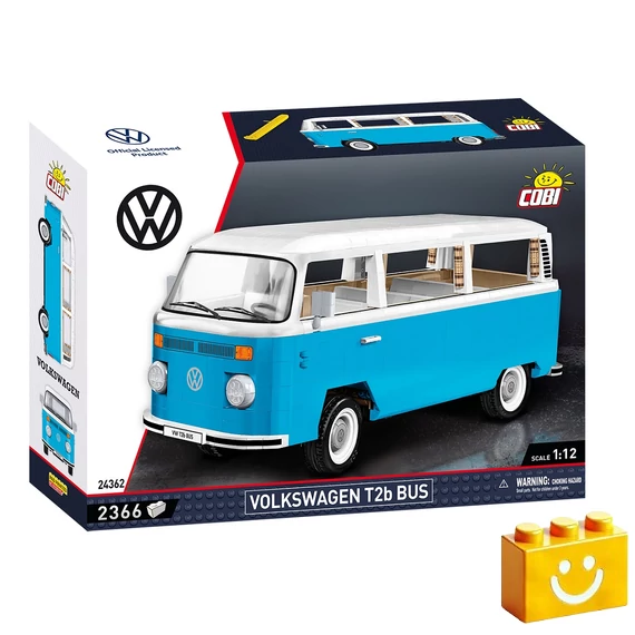 Termékkép a dobozról - COBI 24362 - Volkswagen T2b Bus - klasszikus mikrobusz modell