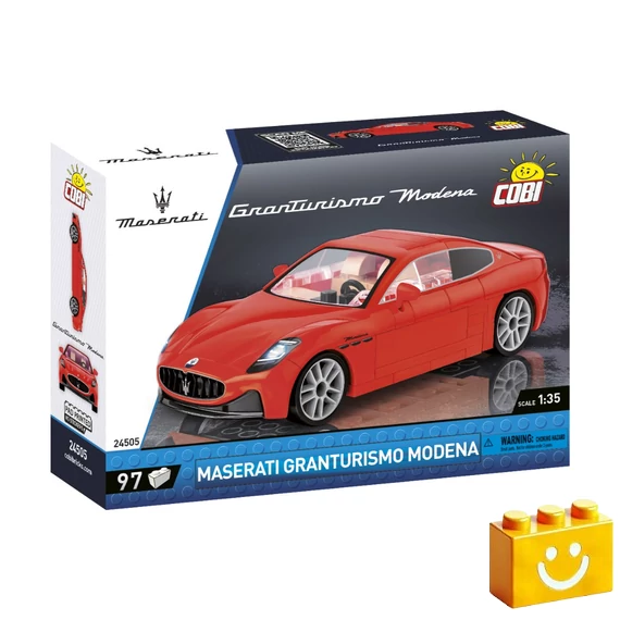 Termékkép a dobozról -COBI-24505 – Maserati GranTurismo Modena – 100% kompatibilis minden más kedvelt márkával