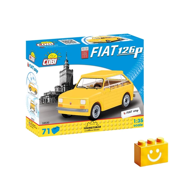 Termékkép a dobozról -COBI-24530 – Fiat 126p – 100% kompatibilis minden más kedvelt márkával