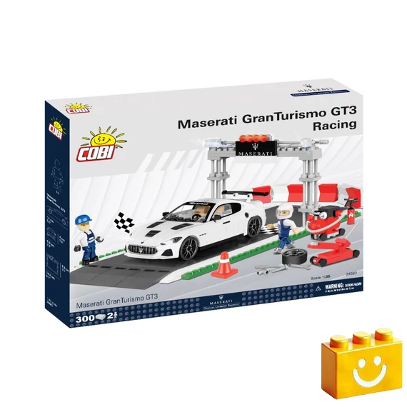 Termékkép a dobozról -COBI-24567 – Maserati GranTurismo GT3 versenyautó – 100% kompatibilis minden más kedvelt márkával