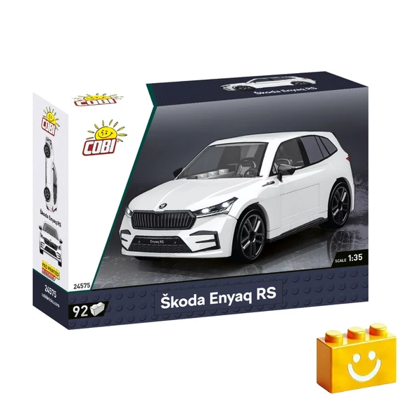 Termékkép a dobozról -COBI-24575 – Škoda Enyaq RS – 100% kompatibilis minden más kedvelt márkával