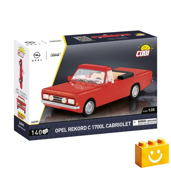 Termékkép a dobozról -COBI-24599 – Opel Rekord C 1700 L Kabrió – 100% kompatibilis minden más kedvelt márkával