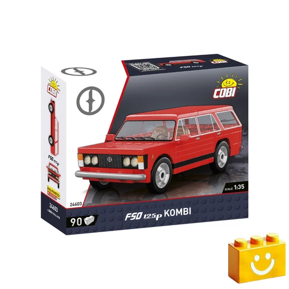 Termékkép a dobozról -COBI-24603 – FSO 125p Kombi – 100% kompatibilis minden más kedvelt márkával