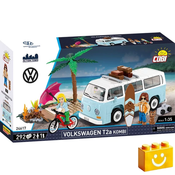 Termékkép a dobozról -COBI-24617 – Volkswagen T2a Kombi – 100% kompatibilis minden más kedvelt márkával