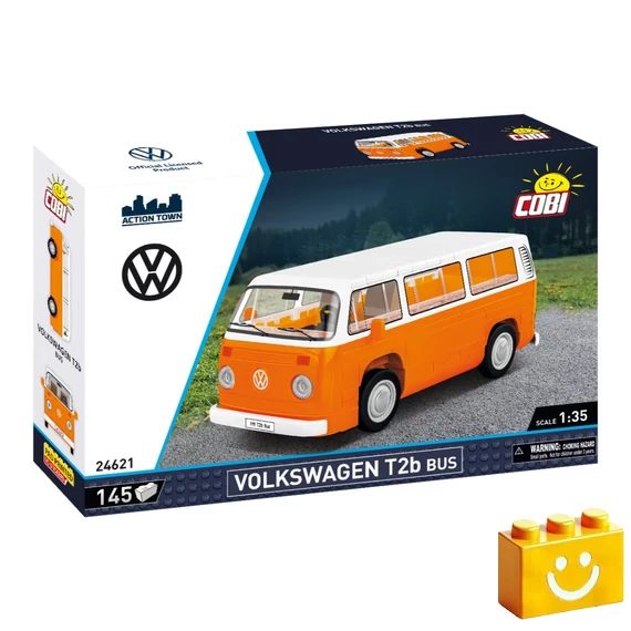 Termékkép a dobozról -COBI-24621 – Volkswagen T2b kisbusz – 100% kompatibilis minden más kedvelt márkával