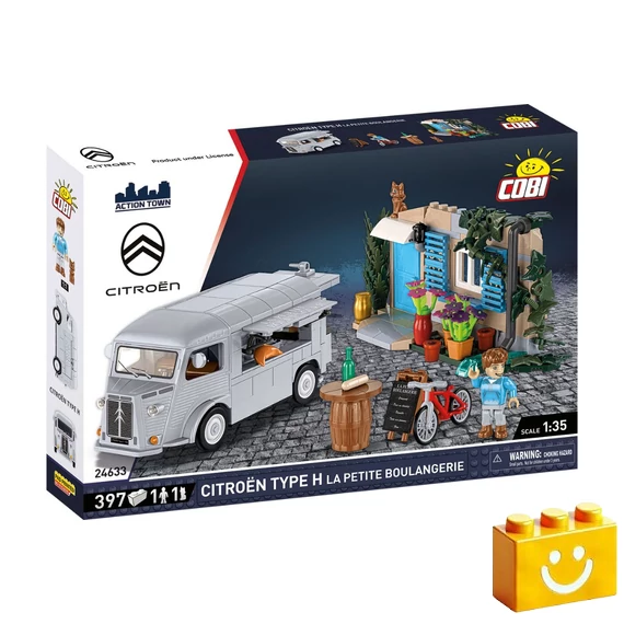 Termékkép a dobozról -COBI-24633 – Citroën Type H pékség – 100% kompatibilis minden más kedvelt márkával