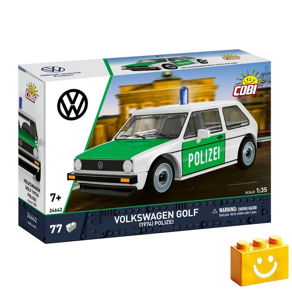 Termékkép a dobozról - COBI 24642 - Volkswagen Golf (1974) Polizei
