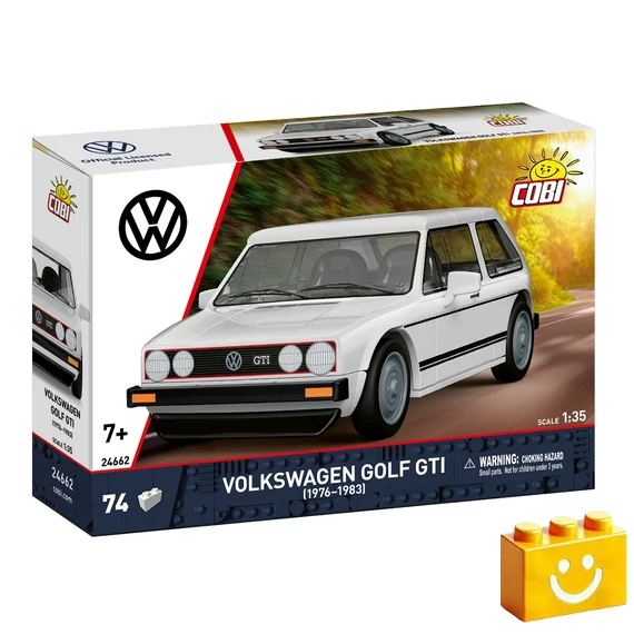 Termékkép a dobozról - COBI 24662 - Volkswagen Golf GTI - 100% kompatibilis minden más kedvelt márkával