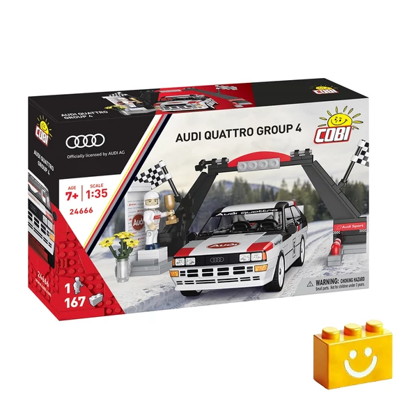 Termékkép a dobozról - COBI 24666 - Audi quattro Group 4 (1981) - 100% kompatibilis minden más kedvelt márkával