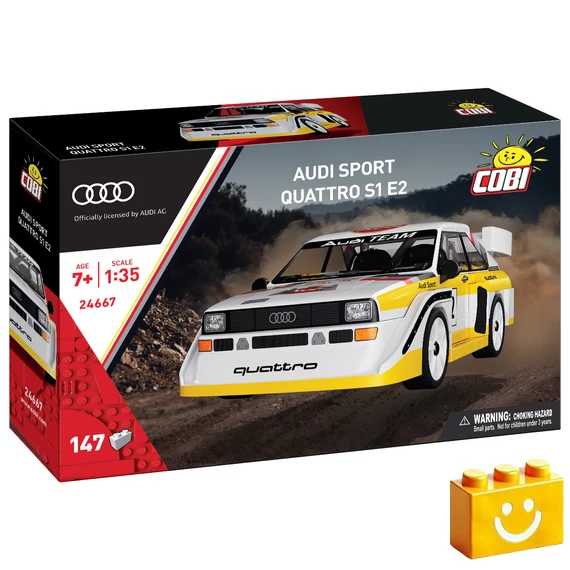 Termékkép a dobozról - COBI 24667 - Audi quattro S1 E2 raliautó - 100% kompatibilis minden más kedvelt márkával